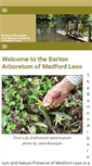 Mobile Screenshot of bartonarboretum.org